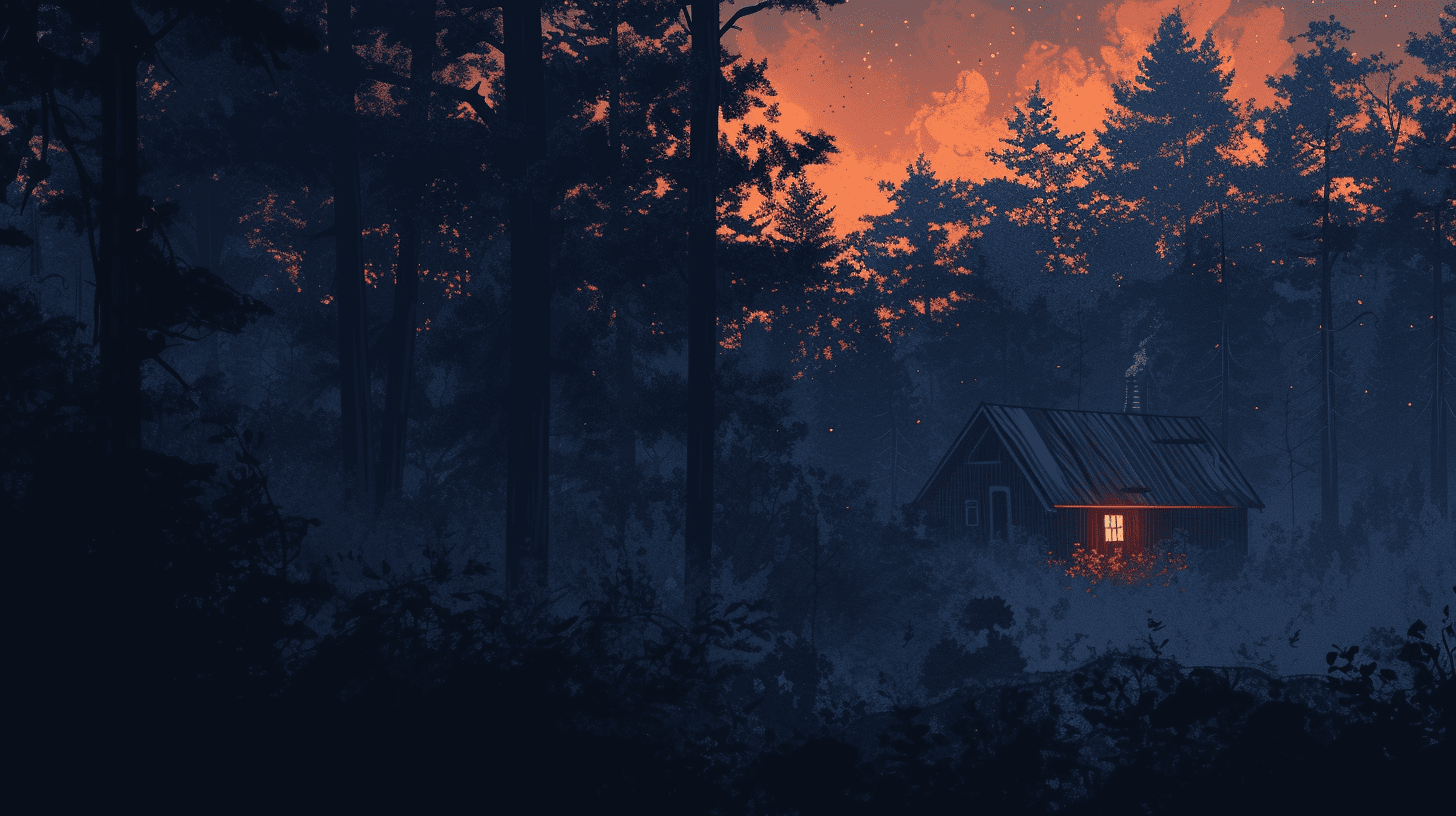spooky cabin horror writing prompt image