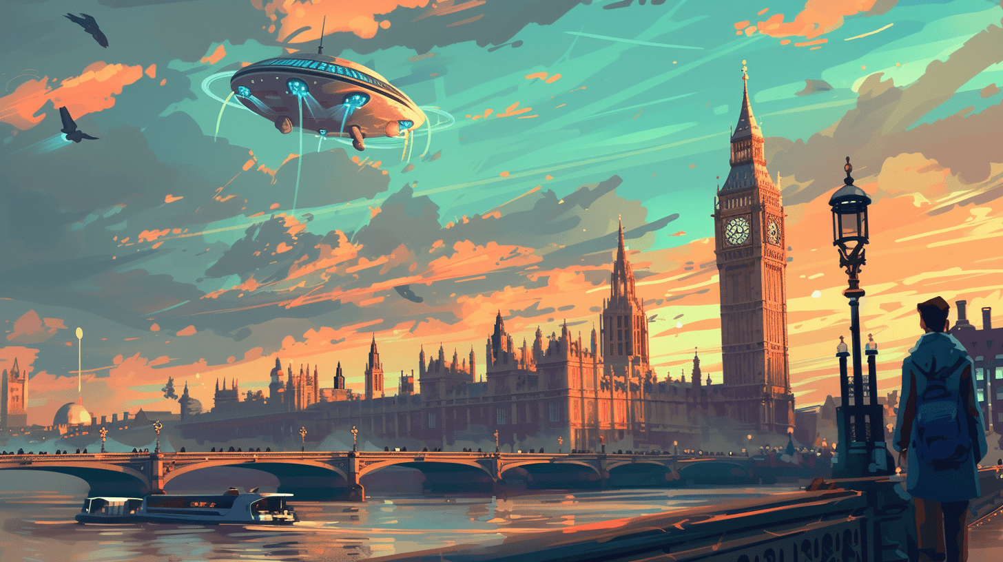 spaceship in London